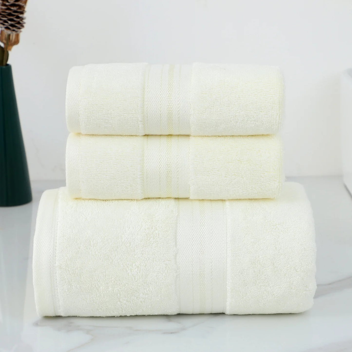 LUXE WEAVE BAMBOO TOWEL SET